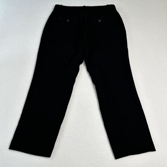 Vince Women's Size 10 Cropped Tapered Trousers Black VR68621640 - Picture 3 of 8